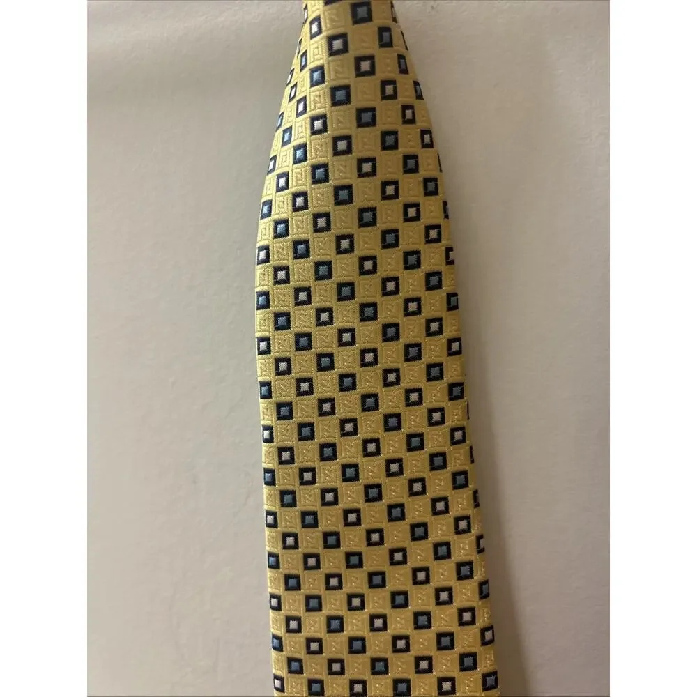 Kids IZOD 14” Clip On Tie 1 Red & 1 Yellow With Blue Accent